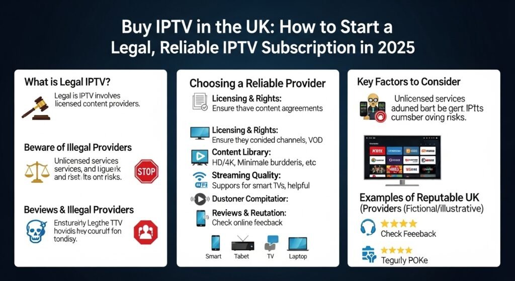 Buy IPTV in the UK: How to Start a Legal, Reliable IPTV Subscription in 2025