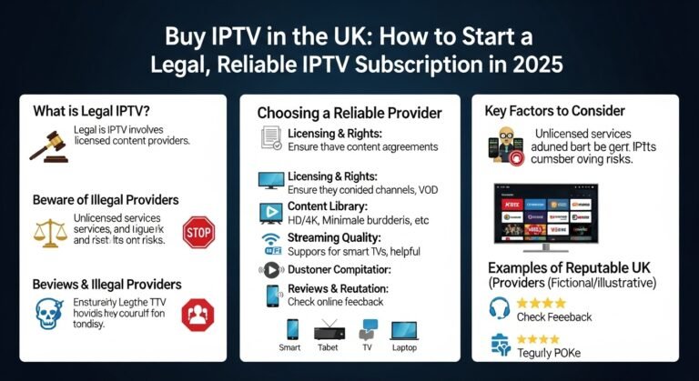 Buy IPTV in the UK: How to Start a Legal, Reliable IPTV Subscription in 2025